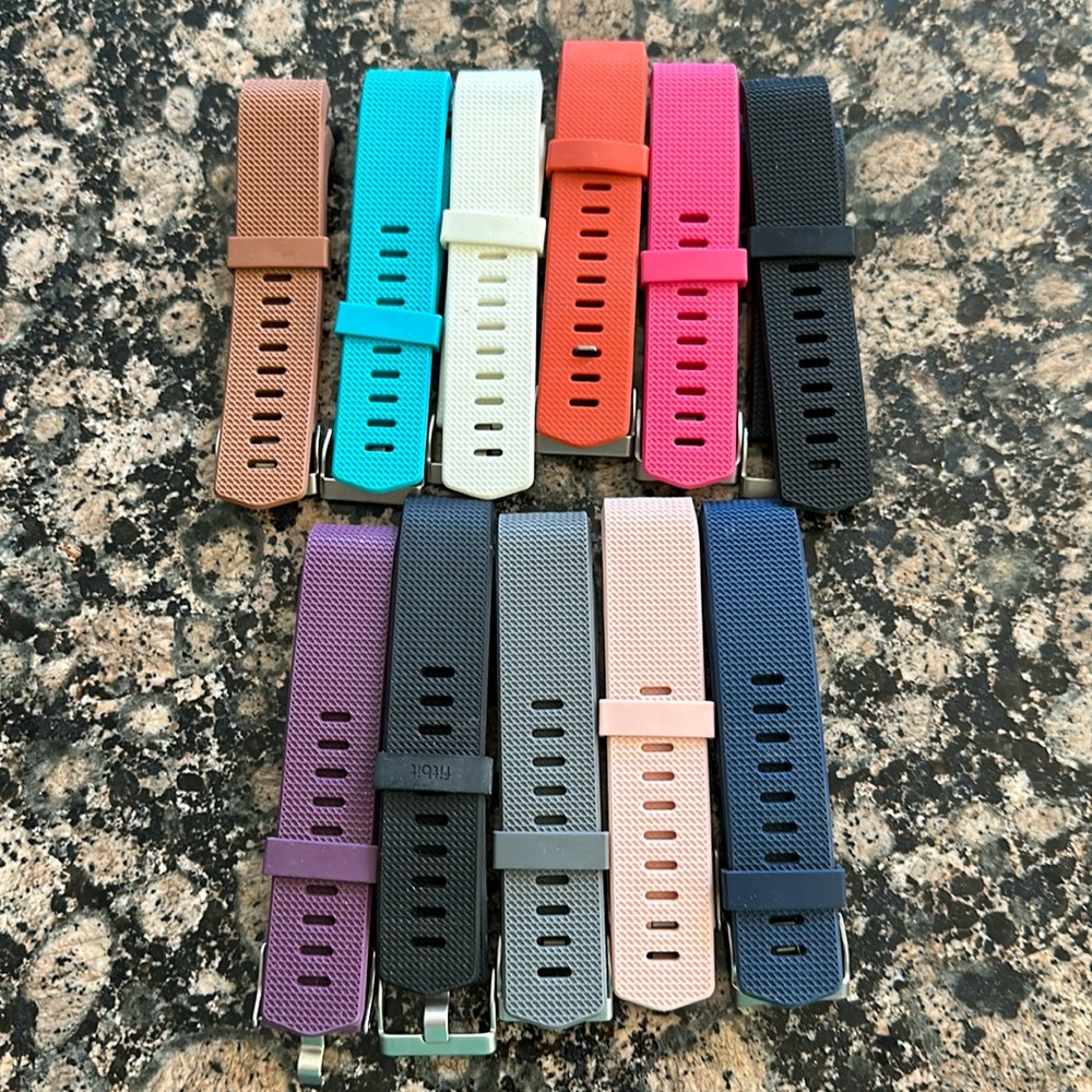 Fit Bit Bands- 11 Bands in 10 Colors